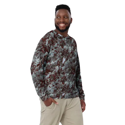 Crimson Undertow on a Sweatshirt