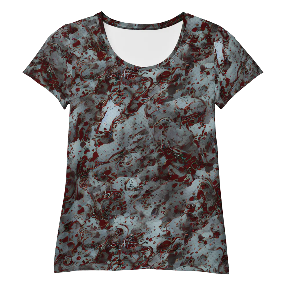 Crimson Undertow on Women's Athletic T-Shirt — Front