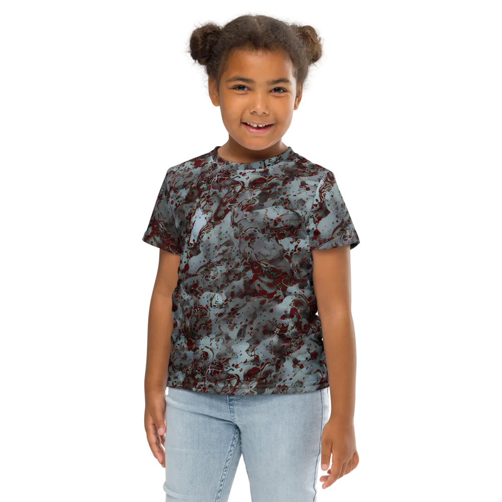 Crimson Undertow on Kids Crew Neck T-Shirt — Front