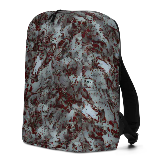 Crimson Undertow on a Minimalist Backpack