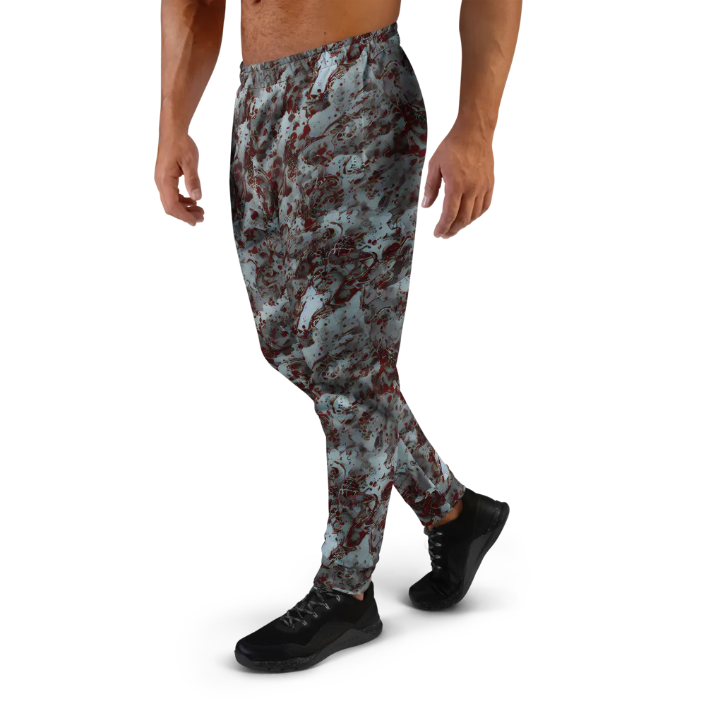 Crimson Undertow on Men's Joggers — Left