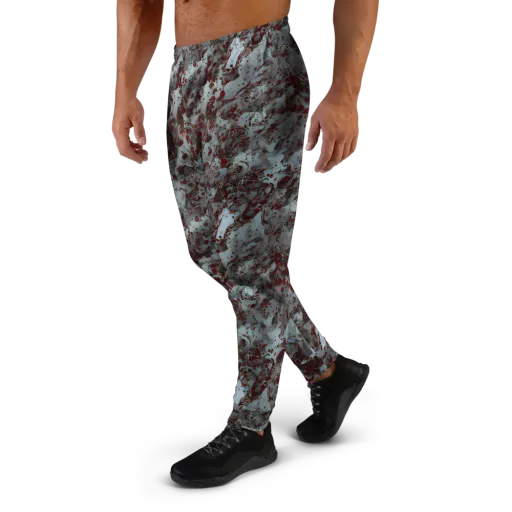 Crimson Undertow on a Men's Joggers