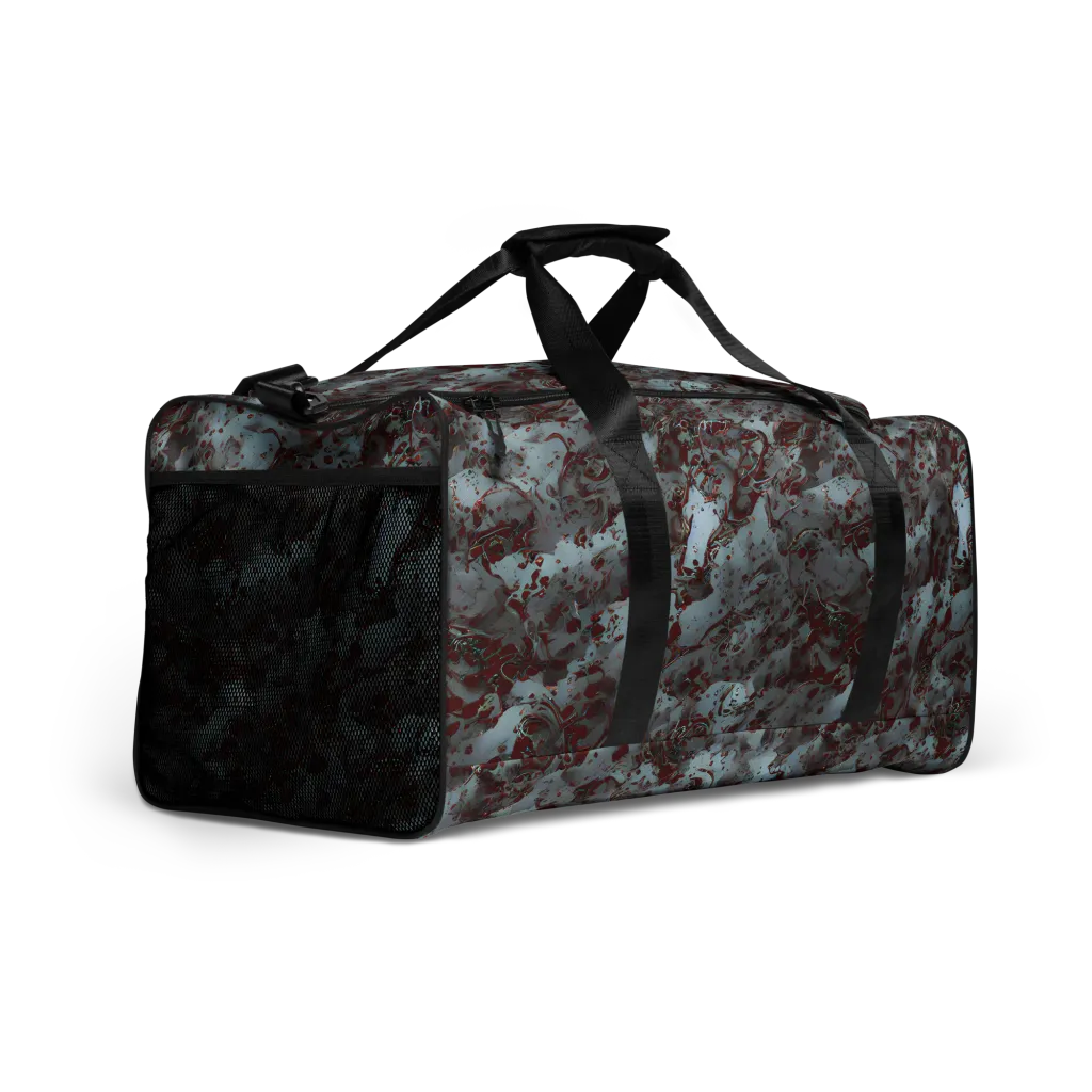 Crimson Undertow on Duffle Bag — Right Front
