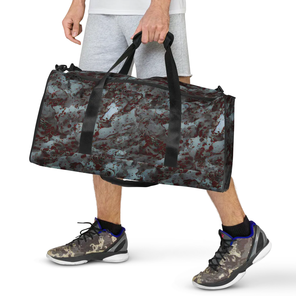 Crimson Undertow on Duffle Bag — Front