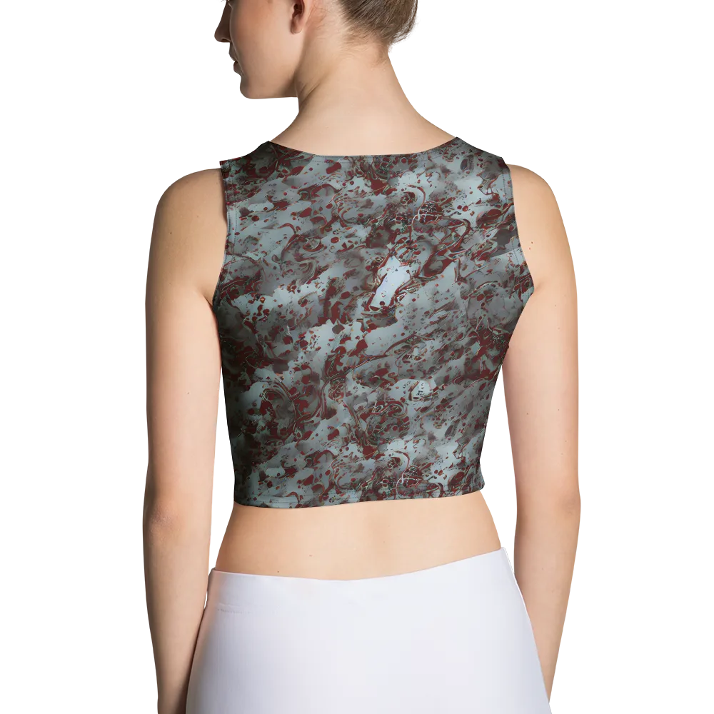 Crimson Undertow on Crop Top — Back