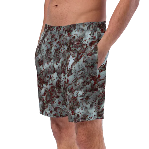 Crimson Undertow on a Swim Trunks