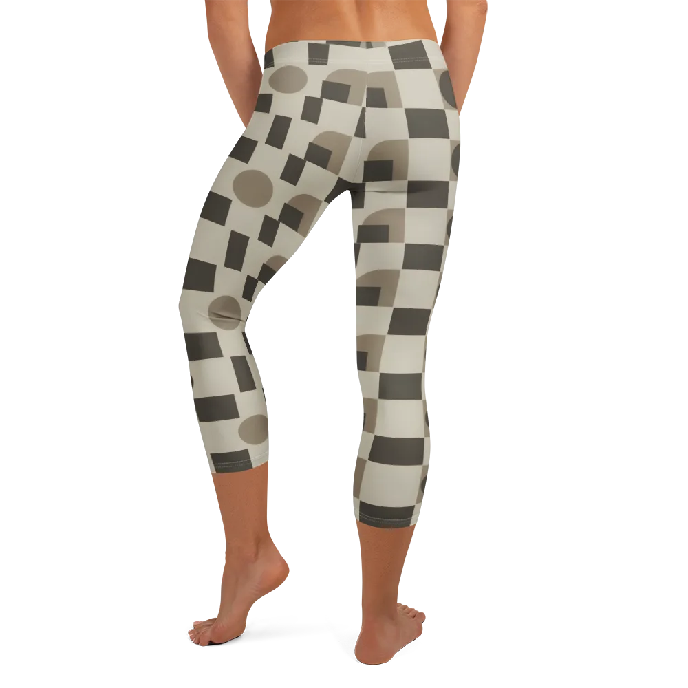 Taupe Tectonics on Capri Leggings — Back