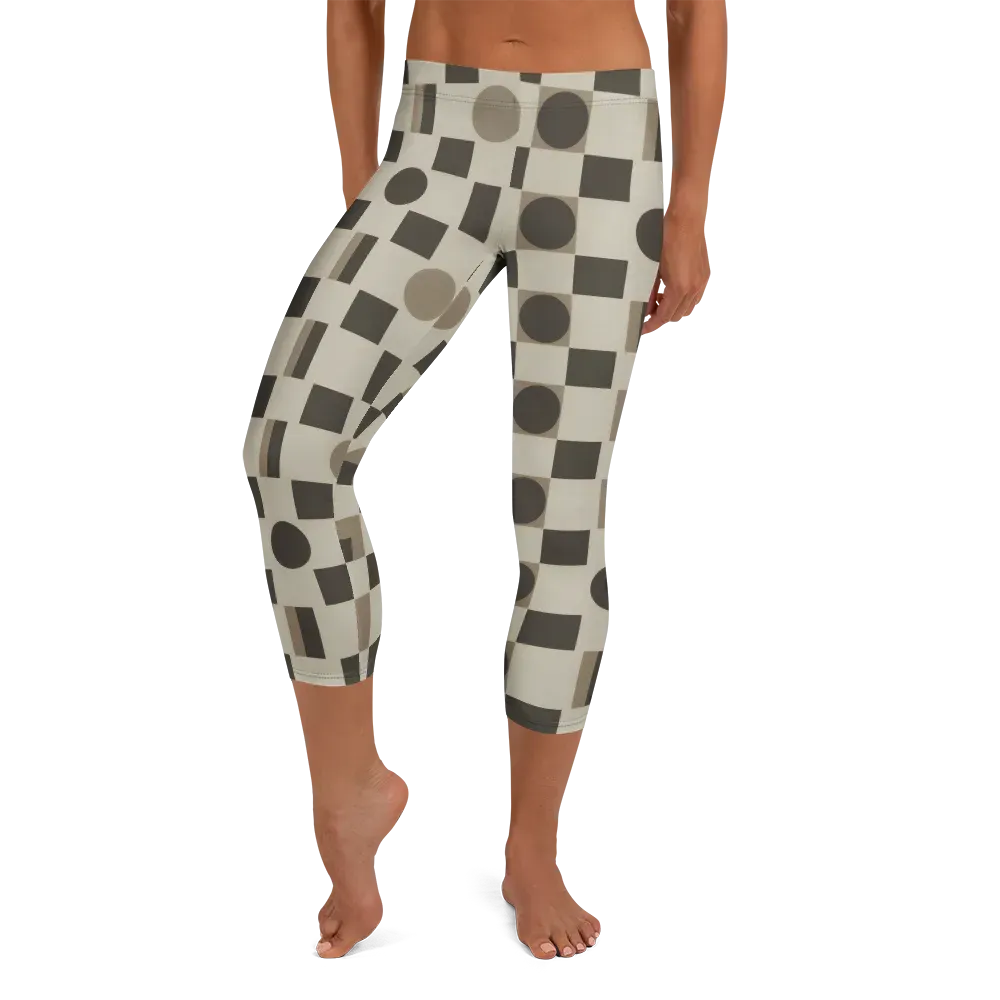 Taupe Tectonics on Capri Leggings — Front