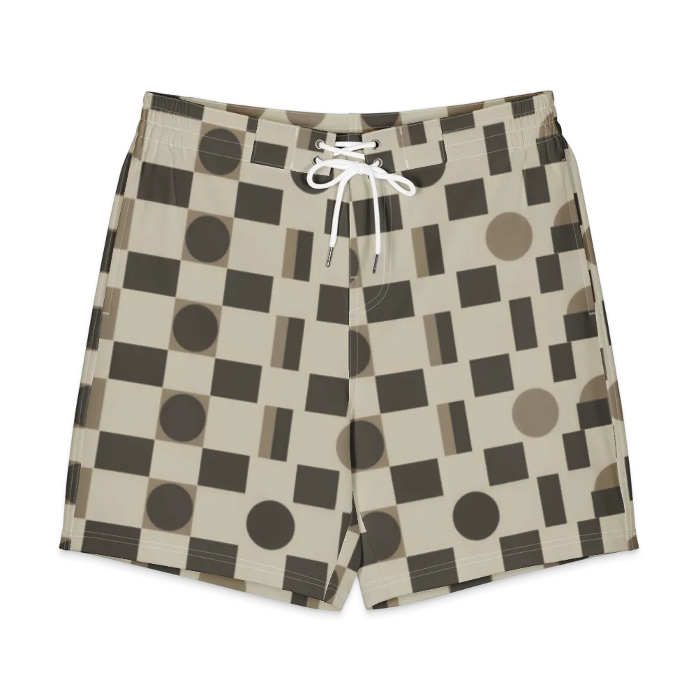 Taupe Tectonics on Men's Board Shorts — Front