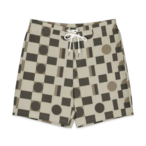 Taupe Tectonics on a Men's Board Shorts