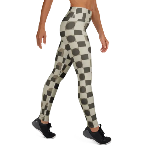 Taupe Tectonics on a Yoga Leggings