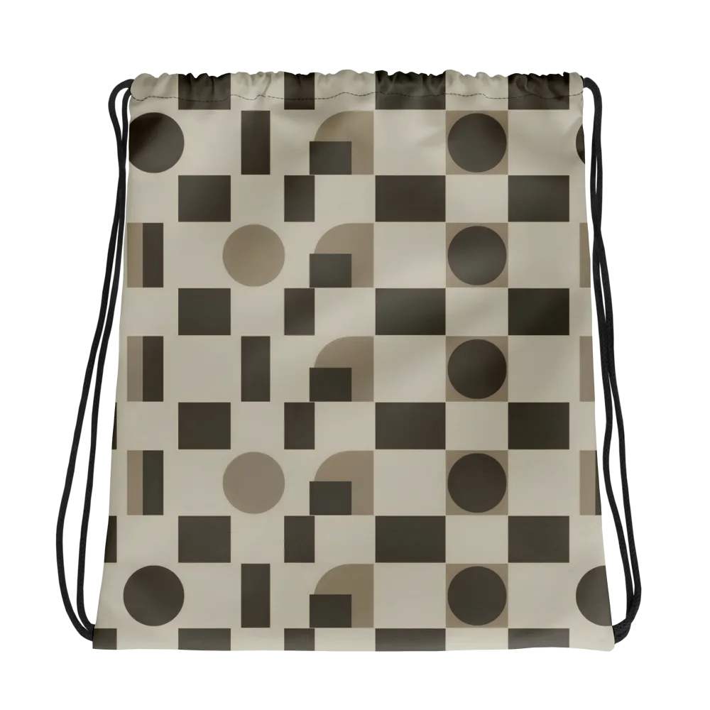 Taupe Tectonics on Drawstring Bag — Photo