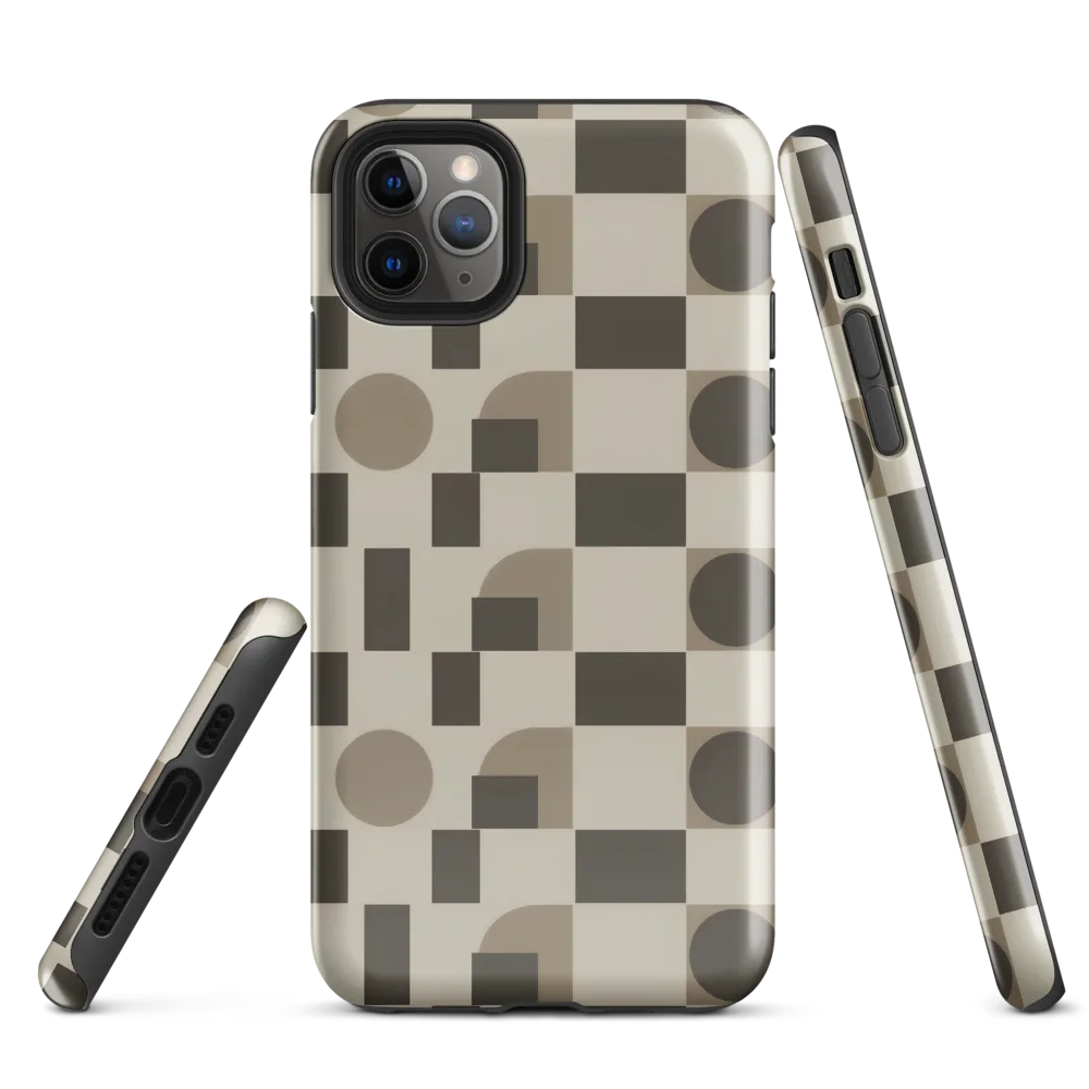 Taupe Tectonics on Tough Case for iPhone® — Front