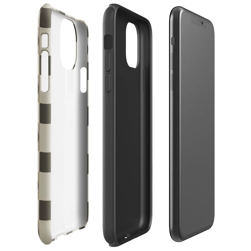 Taupe Tectonics on Tough Case for iPhone® — Right