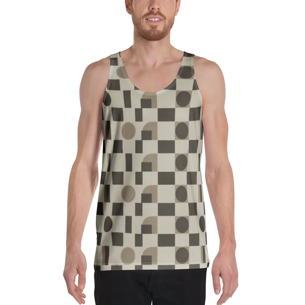 Taupe Tectonics on Men's Tank Top — Front