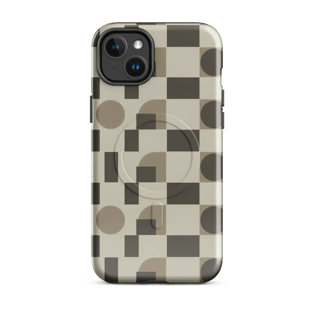 Taupe Tectonics on MagSafe Tough Case for iPhone® — Front