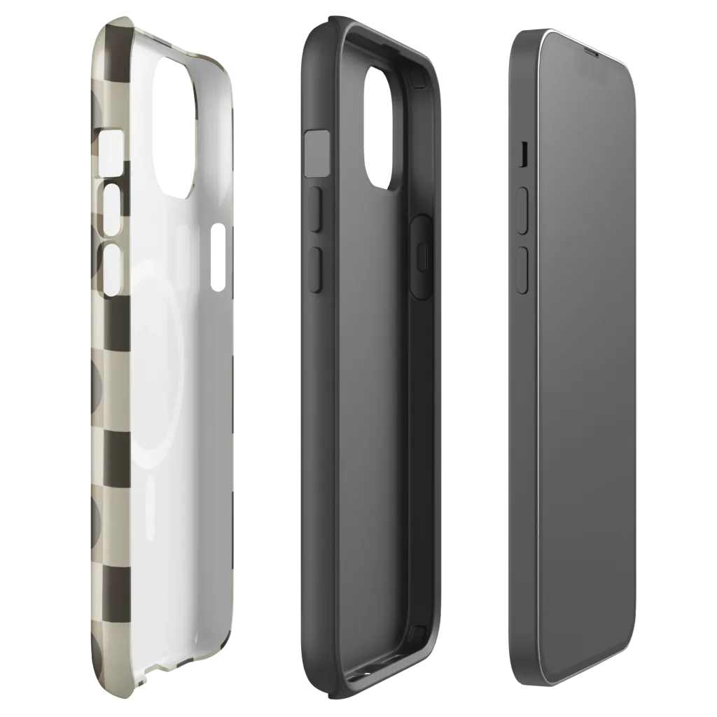 Taupe Tectonics on MagSafe Tough Case for iPhone® — Front