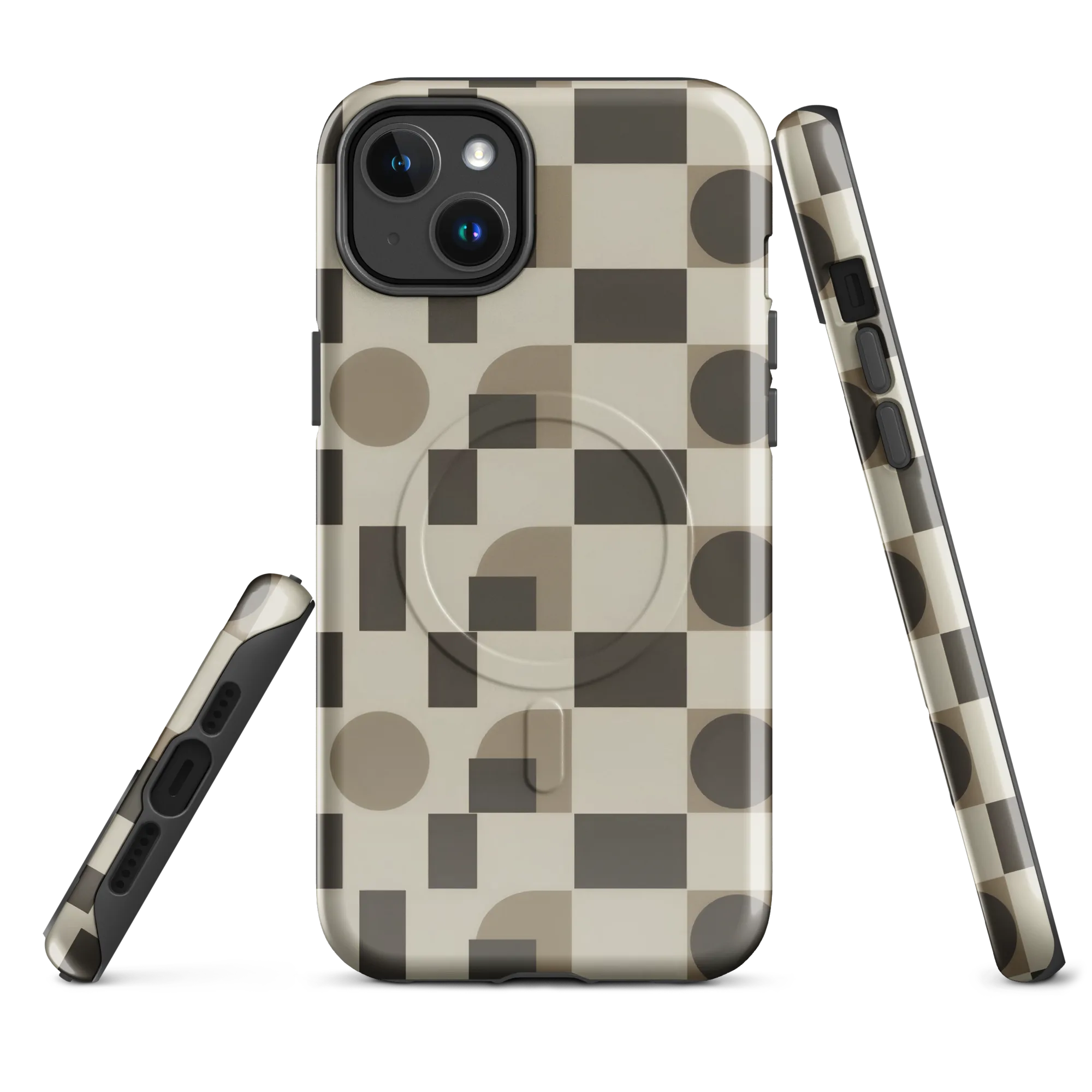Taupe Tectonics on MagSafe Tough Case for iPhone® — Front
