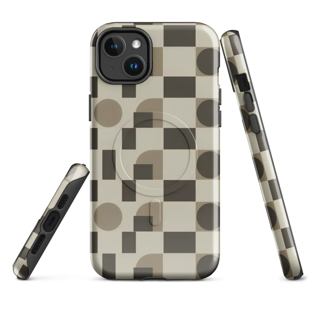 Taupe Tectonics on MagSafe Tough Case for iPhone® — Front