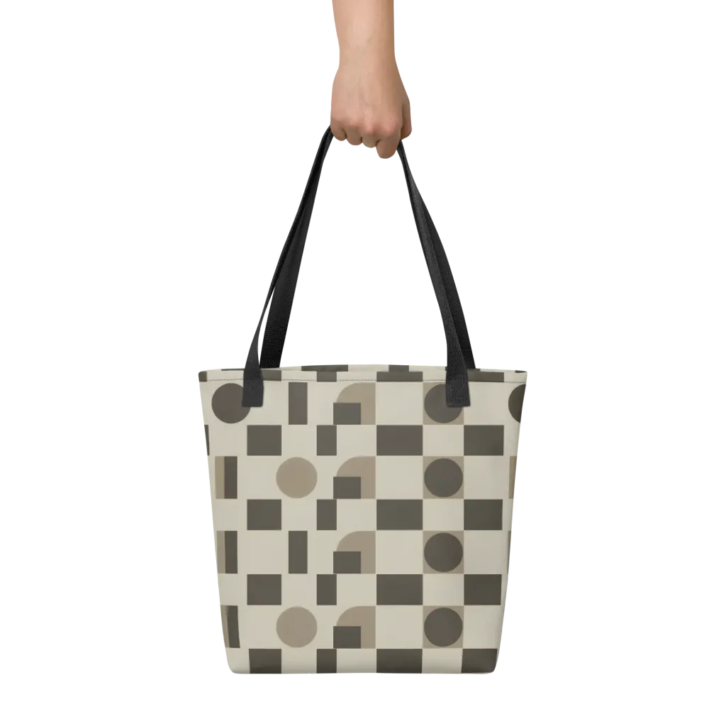 Taupe Tectonics on Tote Bag — Front
