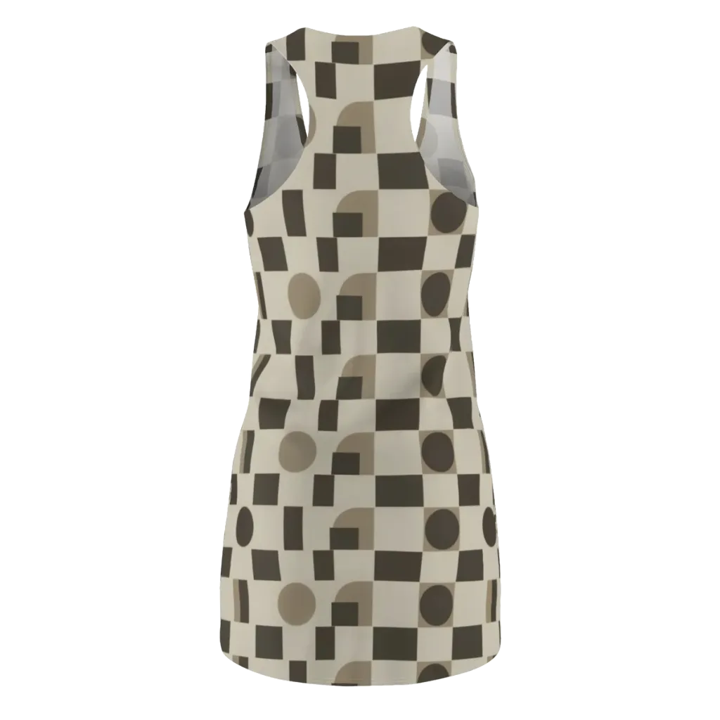 Taupe Tectonics on Racerback Dress — Back