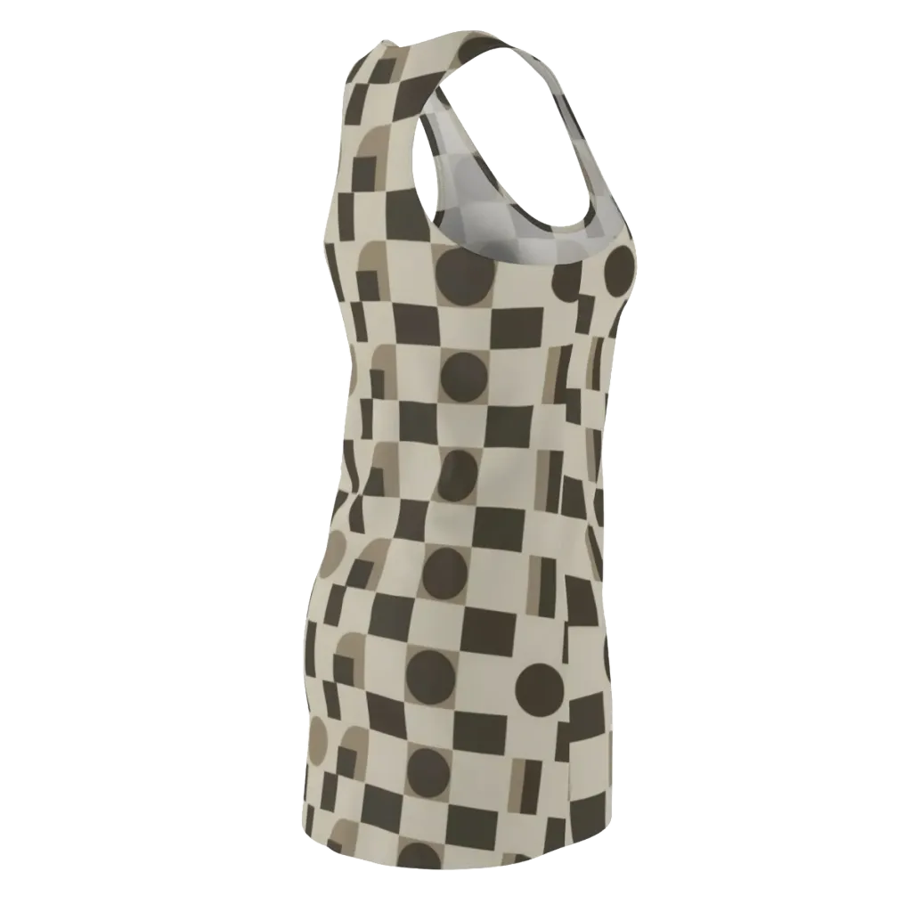 Taupe Tectonics on Racerback Dress — Back Side