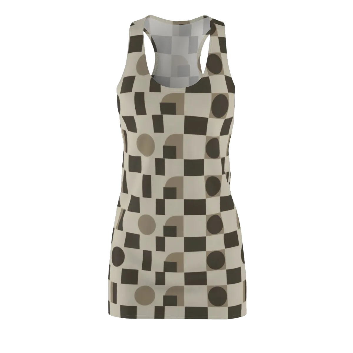 Taupe Tectonics on Racerback Dress — Front
