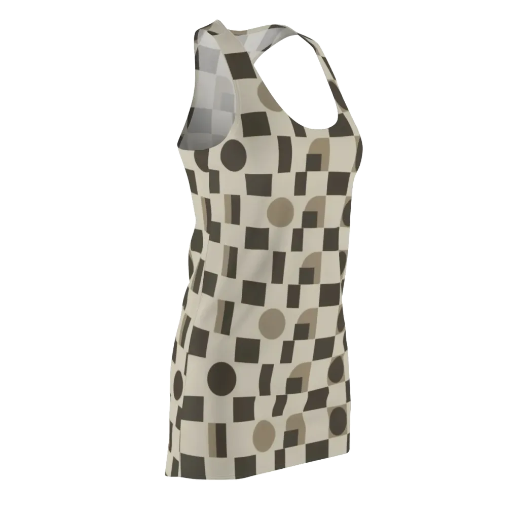 Taupe Tectonics on Racerback Dress — Front Side