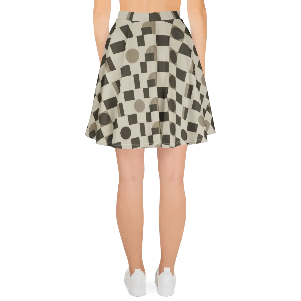 Taupe Tectonics on Skater Skirt — Back