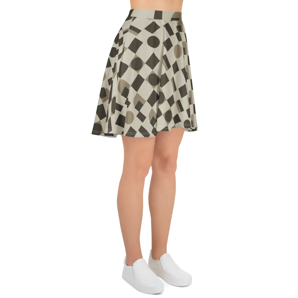 Taupe Tectonics on Skater Skirt — Right