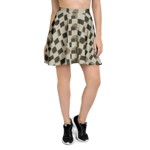 Taupe Tectonics on a Skater Skirt
