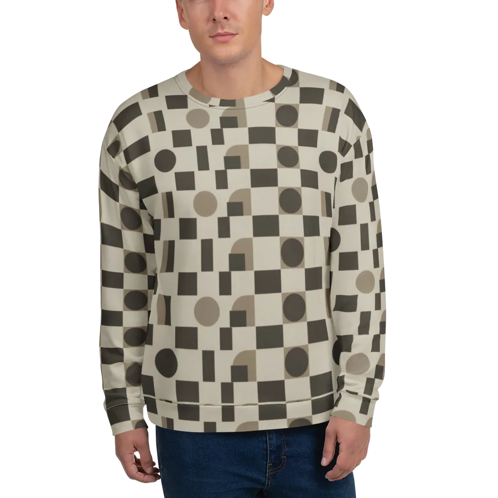 Taupe Tectonics on Sweatshirt — Front