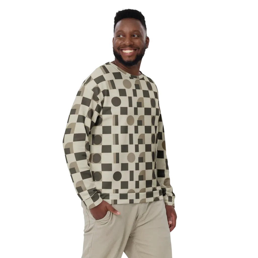 Taupe Tectonics on Sweatshirt — Front