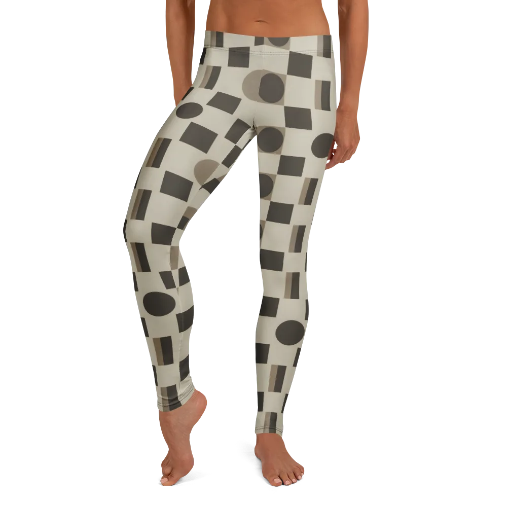 Taupe Tectonics on Leggings — Front