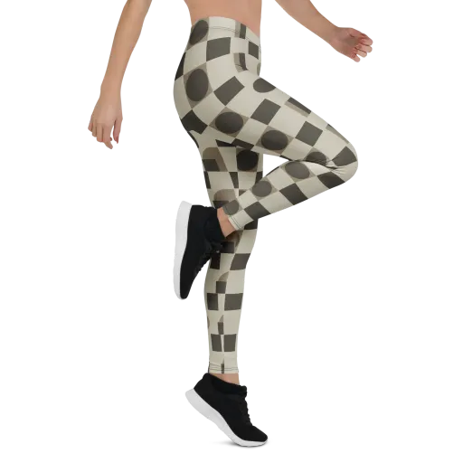 Taupe Tectonics on a Leggings