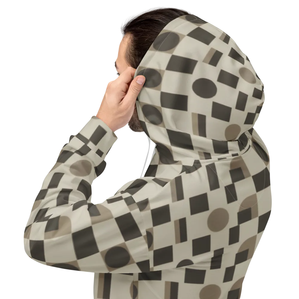 Taupe Tectonics on Hoodie — Back