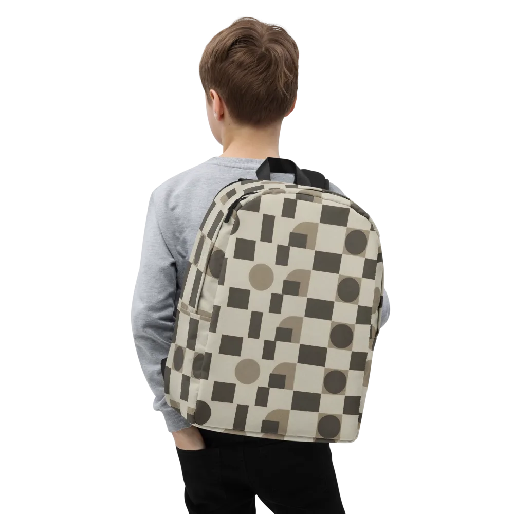 Taupe Tectonics on Minimalist Backpack — Zoomed-in