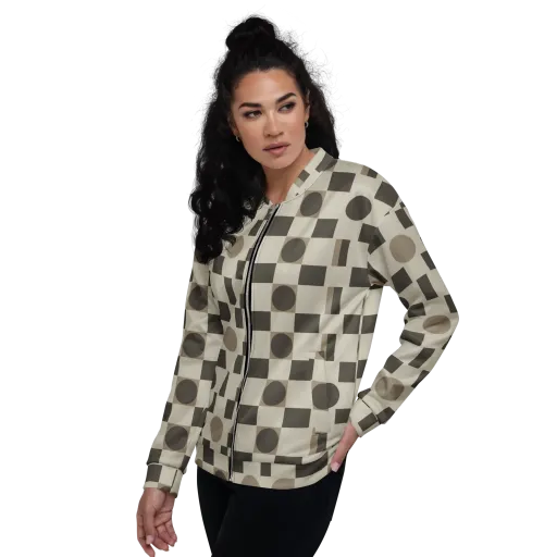 Taupe Tectonics on a Bomber Jacket