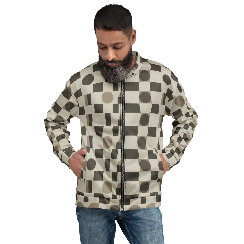 Taupe Tectonics on Bomber Jacket — Front