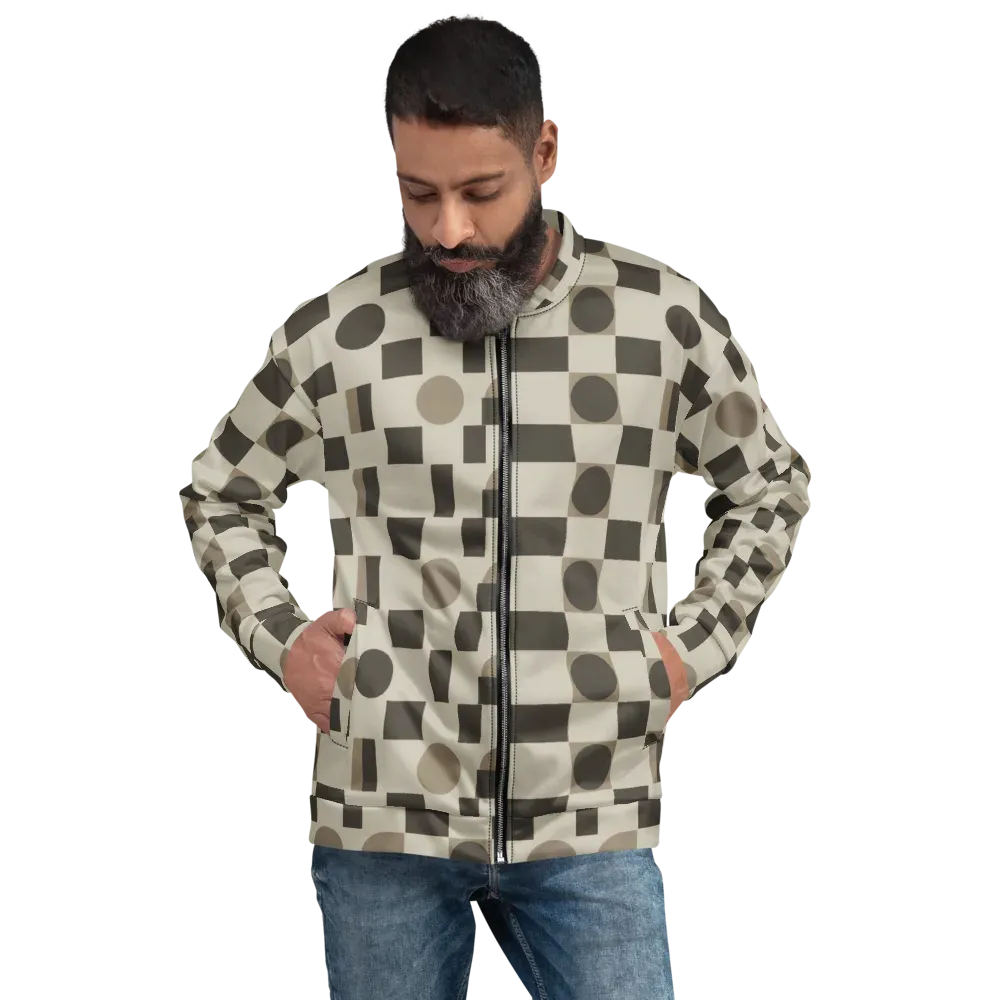 Taupe Tectonics on Bomber Jacket — Front