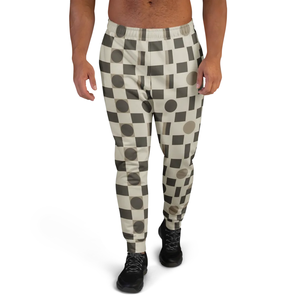 Taupe Tectonics on Men's Joggers — Front