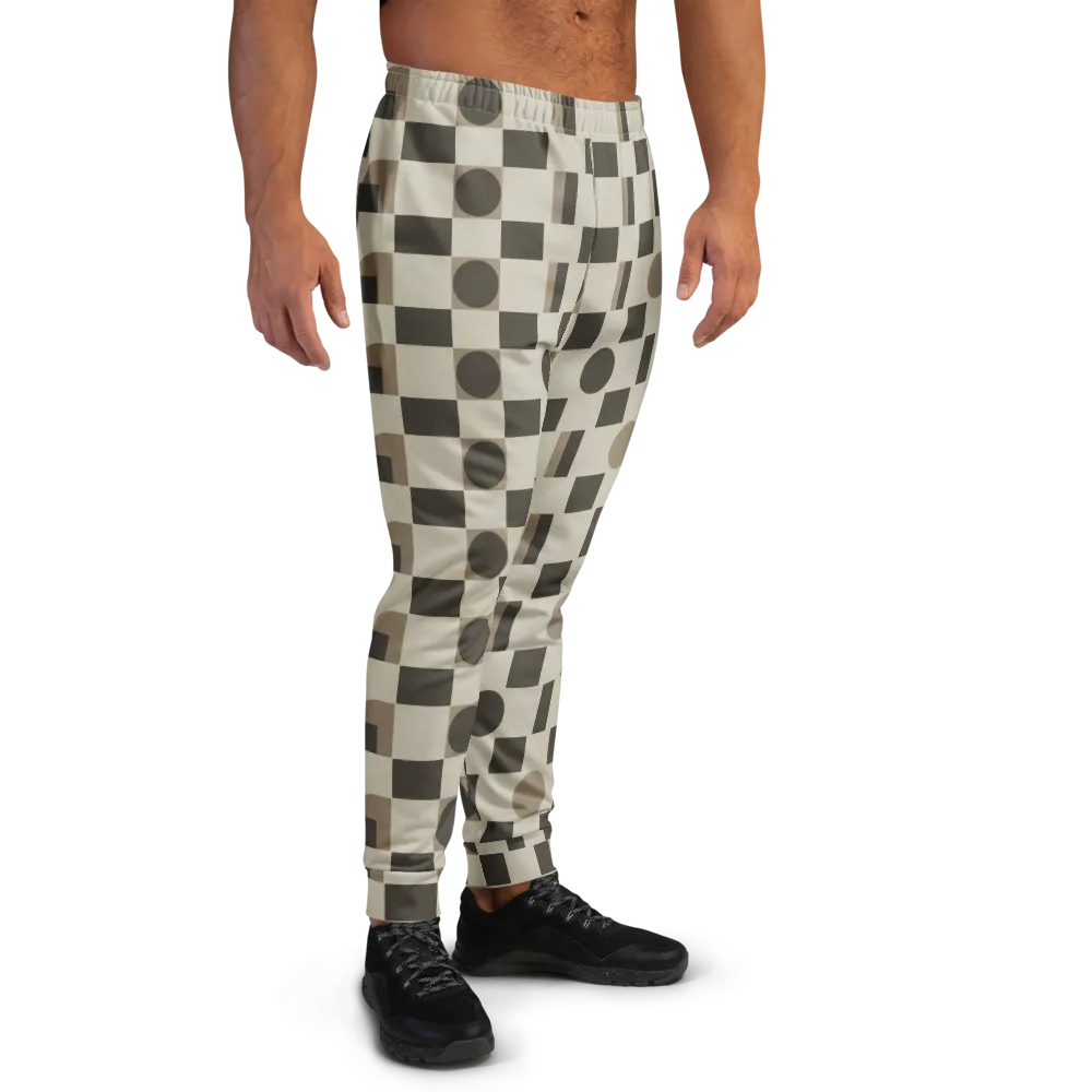 Taupe Tectonics on Men's Joggers — Right