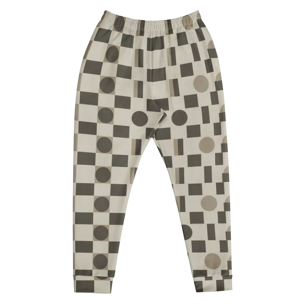 Taupe Tectonics on Men's Joggers — Front