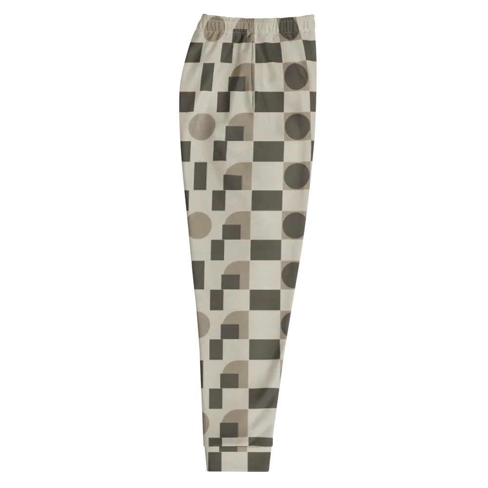 Taupe Tectonics on Men's Joggers — Right
