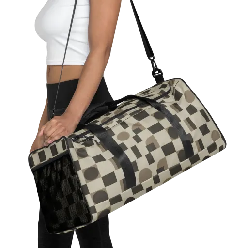 Taupe Tectonics on a Duffle Bag