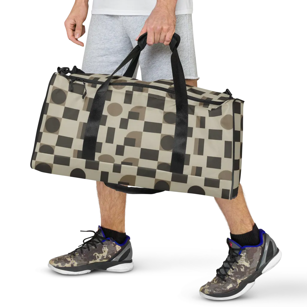 Taupe Tectonics on Duffle Bag — Front