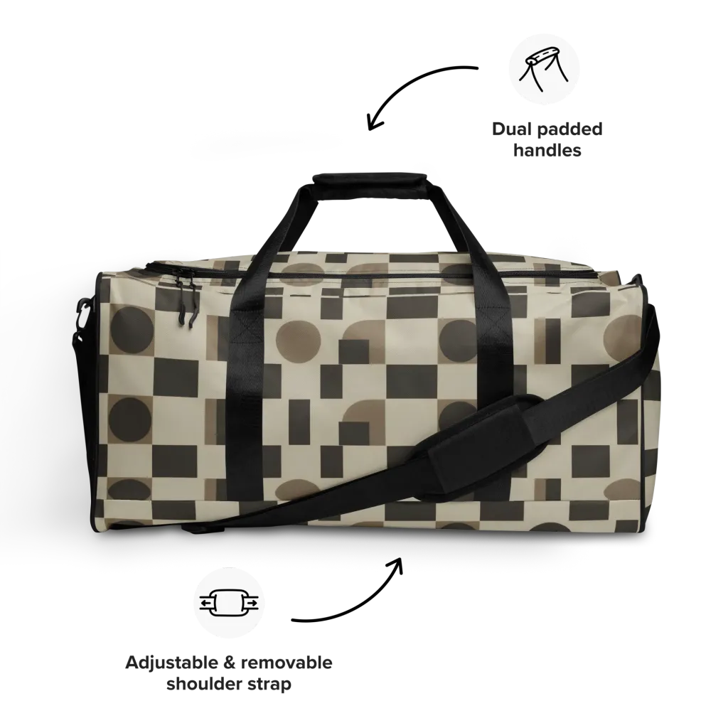 Taupe Tectonics on Duffle Bag — Front