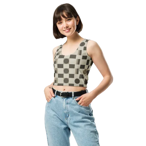 Taupe Tectonics on a Crop Top