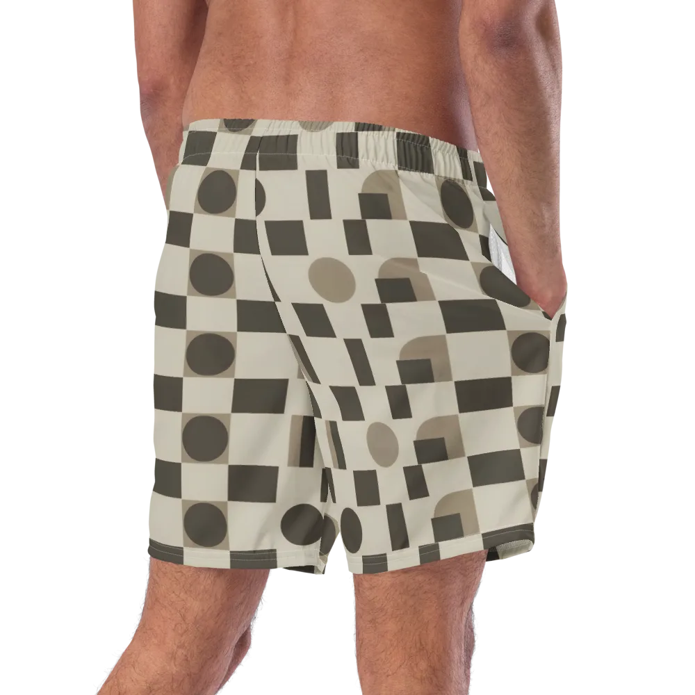 Taupe Tectonics on Swim Trunks — Right Back
