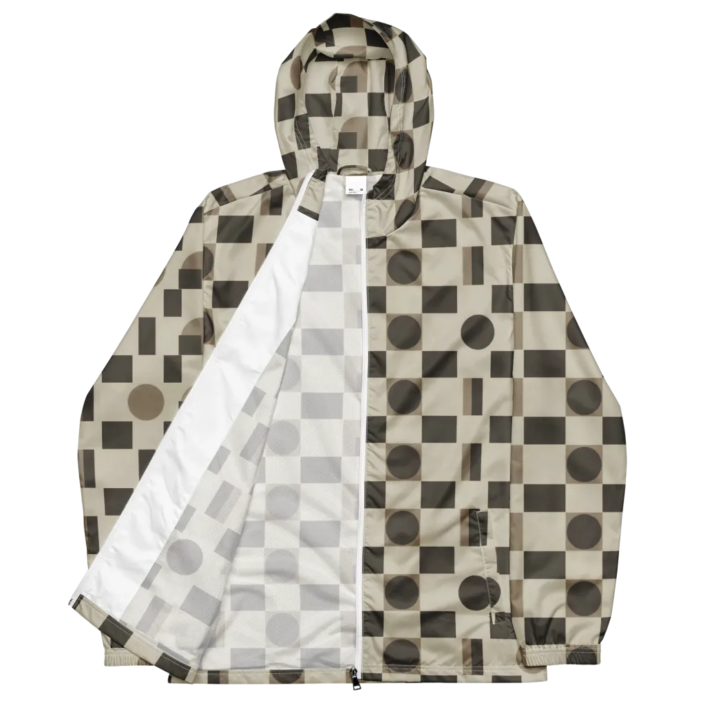 Taupe Tectonics on Men's Windbreaker — Front